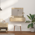 vidaXL Wall Hanging Dressing Table Sonoma Oak 83x40x70 cm