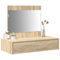 vidaXL Wall Hanging Dressing Table Sonoma Oak 83x40x70 cm
