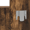 vidaXL Wall Hanging Dressing Table Smoked Oak 83x40x70 cm