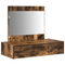 vidaXL Wall Hanging Dressing Table Smoked Oak 83x40x70 cm