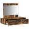 vidaXL Wall Hanging Dressing Table Smoked Oak 83x40x70 cm