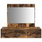 vidaXL Wall Hanging Dressing Table Smoked Oak 83x40x70 cm