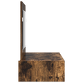 vidaXL Wall Hanging Dressing Table Smoked Oak 83x40x70 cm