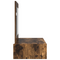vidaXL Wall Hanging Dressing Table Smoked Oak 83x40x70 cm