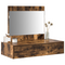 vidaXL Wall Hanging Dressing Table Smoked Oak 83x40x70 cm