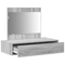 vidaXL Wall Hanging Dressing Table Grey Sonoma 83x40x70 cm