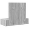 vidaXL Wall Hanging Dressing Table Grey Sonoma 83x40x70 cm