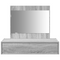 vidaXL Wall Hanging Dressing Table Grey Sonoma 83x40x70 cm
