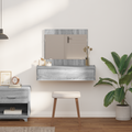 vidaXL Wall Hanging Dressing Table Grey Sonoma 83x40x70 cm