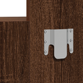 vidaXL Wall Hanging Dressing Table Brown Oak 83x40x70 cm