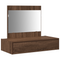vidaXL Wall Hanging Dressing Table Brown Oak 83x40x70 cm