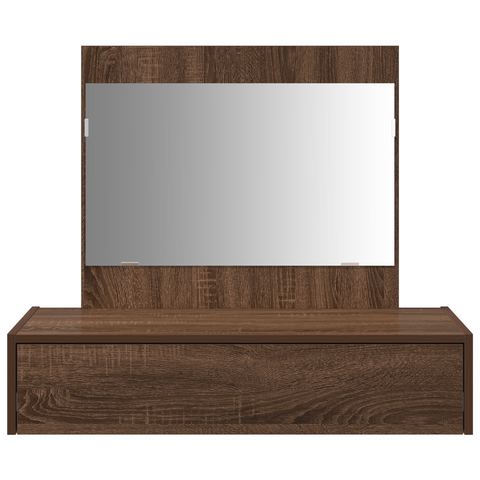 vidaXL Wall Hanging Dressing Table Brown Oak 83x40x70 cm