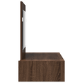 vidaXL Wall Hanging Dressing Table Brown Oak 83x40x70 cm