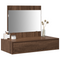 vidaXL Wall Hanging Dressing Table Brown Oak 83x40x70 cm