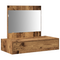 vidaXL Wall Hanging Dressing Table Old Wood 83x40x70 cm