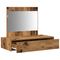 vidaXL Wall Hanging Dressing Table Old Wood 83x40x70 cm