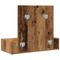 vidaXL Wall Hanging Dressing Table Old Wood 83x40x70 cm