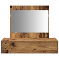 vidaXL Wall Hanging Dressing Table Old Wood 83x40x70 cm