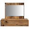 vidaXL Wall Hanging Dressing Table Old Wood 83x40x70 cm