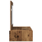 vidaXL Wall Hanging Dressing Table Old Wood 83x40x70 cm