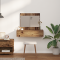 vidaXL Wall Hanging Dressing Table Old Wood 83x40x70 cm