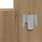 vidaXL Wall Hanging Dressing Table Artisan Oak 83x40x70 cm