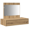 vidaXL Wall Hanging Dressing Table Artisan Oak 83x40x70 cm