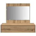 vidaXL Wall Hanging Dressing Table Artisan Oak 83x40x70 cm