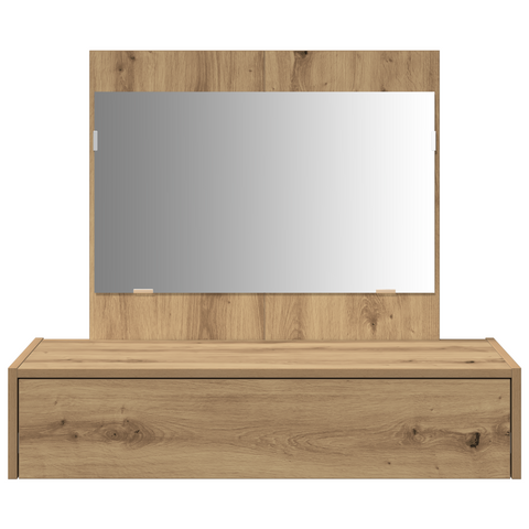 vidaXL Wall Hanging Dressing Table Artisan Oak 83x40x70 cm