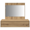 vidaXL Wall Hanging Dressing Table Artisan Oak 83x40x70 cm