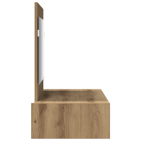 vidaXL Wall Hanging Dressing Table Artisan Oak 83x40x70 cm
