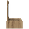 vidaXL Wall Hanging Dressing Table Artisan Oak 83x40x70 cm