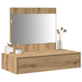 vidaXL Wall Hanging Dressing Table Artisan Oak 83x40x70 cm
