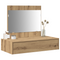 vidaXL Wall Hanging Dressing Table Artisan Oak 83x40x70 cm