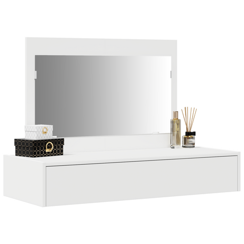 vidaXL Wall Hanging Dressing Table White 100x40x70 cm