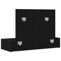 vidaXL Wall-Mounted Dressing Table in Black Oak, 100x40x70 cm