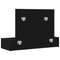vidaXL Wall-Mounted Dressing Table in Black Oak, 100x40x70 cm