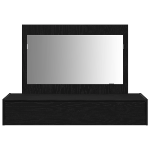 vidaXL Wall-Mounted Dressing Table in Black Oak, 100x40x70 cm