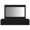 vidaXL Wall-Mounted Dressing Table in Black Oak, 100x40x70 cm