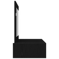 vidaXL Wall-Mounted Dressing Table in Black Oak, 100x40x70 cm