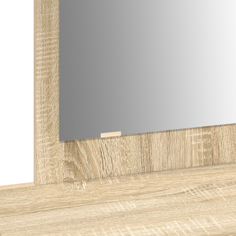 vidaXL Wall Hanging Dressing Table Sonoma Oak 100x40x70 cm