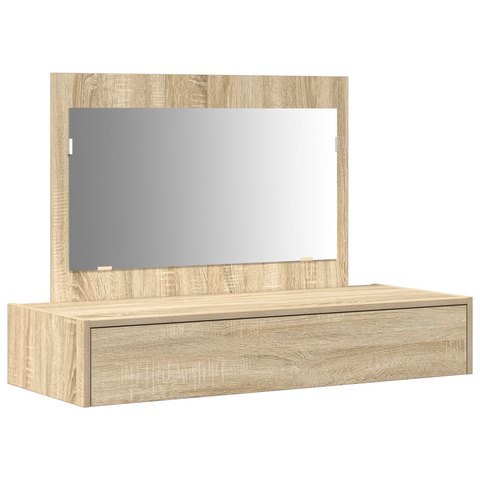 vidaXL Wall Hanging Dressing Table Sonoma Oak 100x40x70 cm
