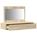 vidaXL Wall Hanging Dressing Table Sonoma Oak 100x40x70 cm