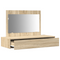 vidaXL Wall Hanging Dressing Table Sonoma Oak 100x40x70 cm