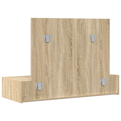 vidaXL Wall Hanging Dressing Table Sonoma Oak 100x40x70 cm