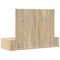 vidaXL Wall Hanging Dressing Table Sonoma Oak 100x40x70 cm