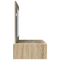 vidaXL Wall Hanging Dressing Table Sonoma Oak 100x40x70 cm