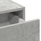 vidaXL Wall Hanging Dressing Table Concrete Grey 100x40x70 cm