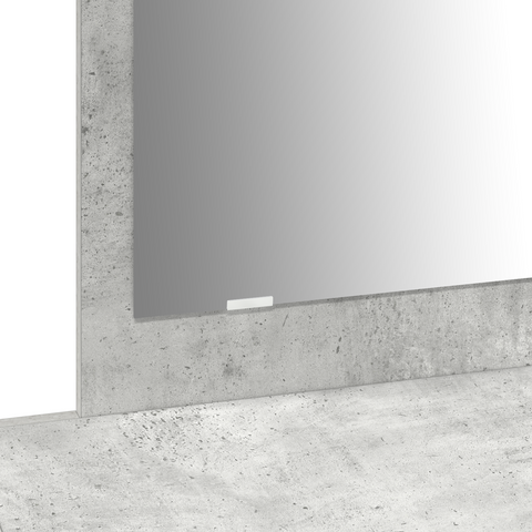 vidaXL Wall Hanging Dressing Table Concrete Grey 100x40x70 cm