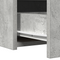vidaXL Wall Hanging Dressing Table Concrete Grey 100x40x70 cm